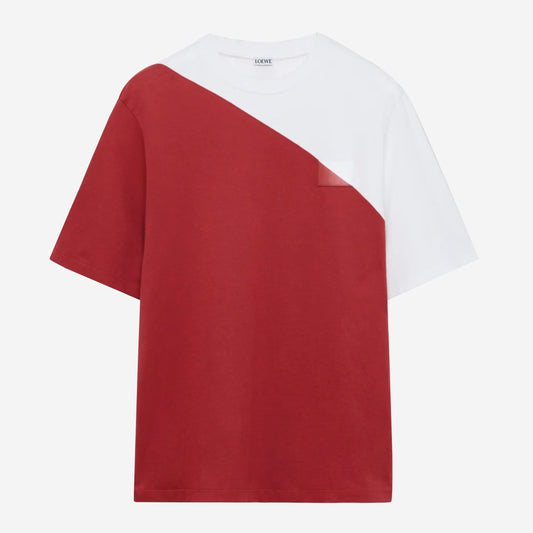 Loewe Diagonal Bi-Color Loose Fit T-Shirt