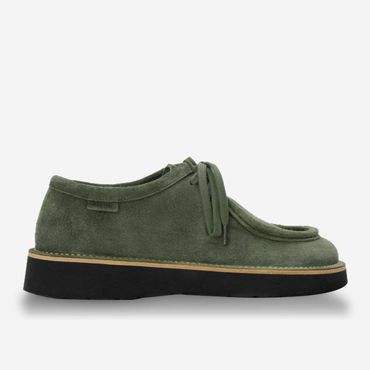 Loewe Faro Lace-Up Suede Calfskin Shoe