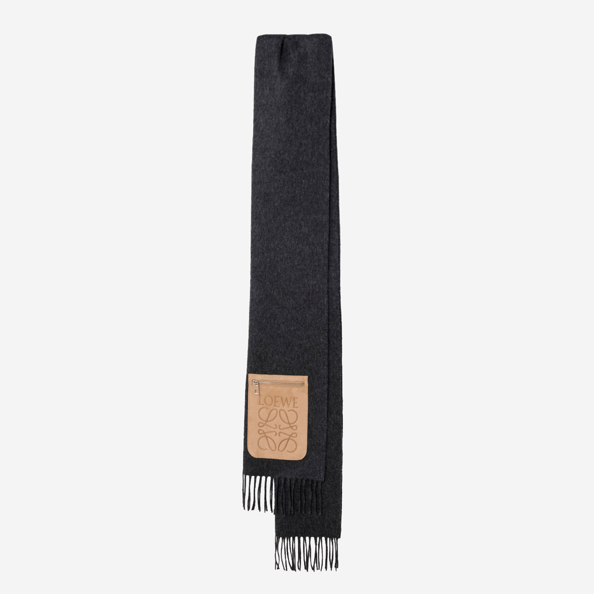 Loewe Anagram Patch Pocket Cashmere Scarf