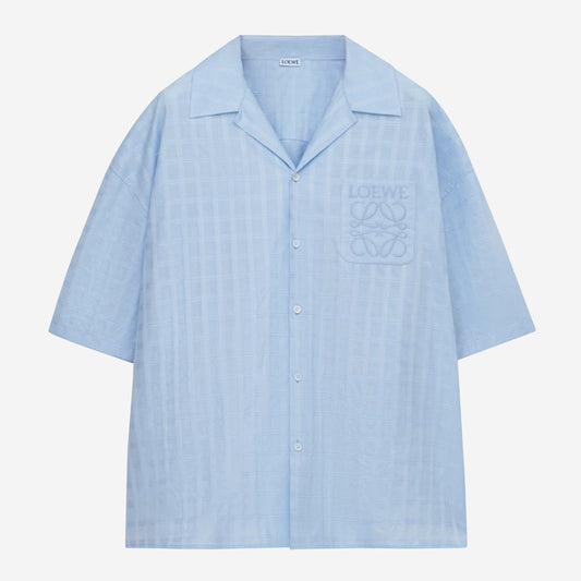 Loewe Short Sleeve Jacquard Anagram Pocket Shirt