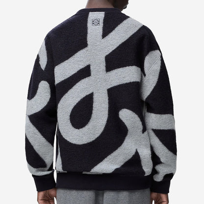 Loewe Anagram Wool And Cotton Sweatshirt