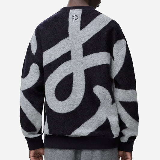 Loewe Anagram Wool And Cotton Sweatshirt