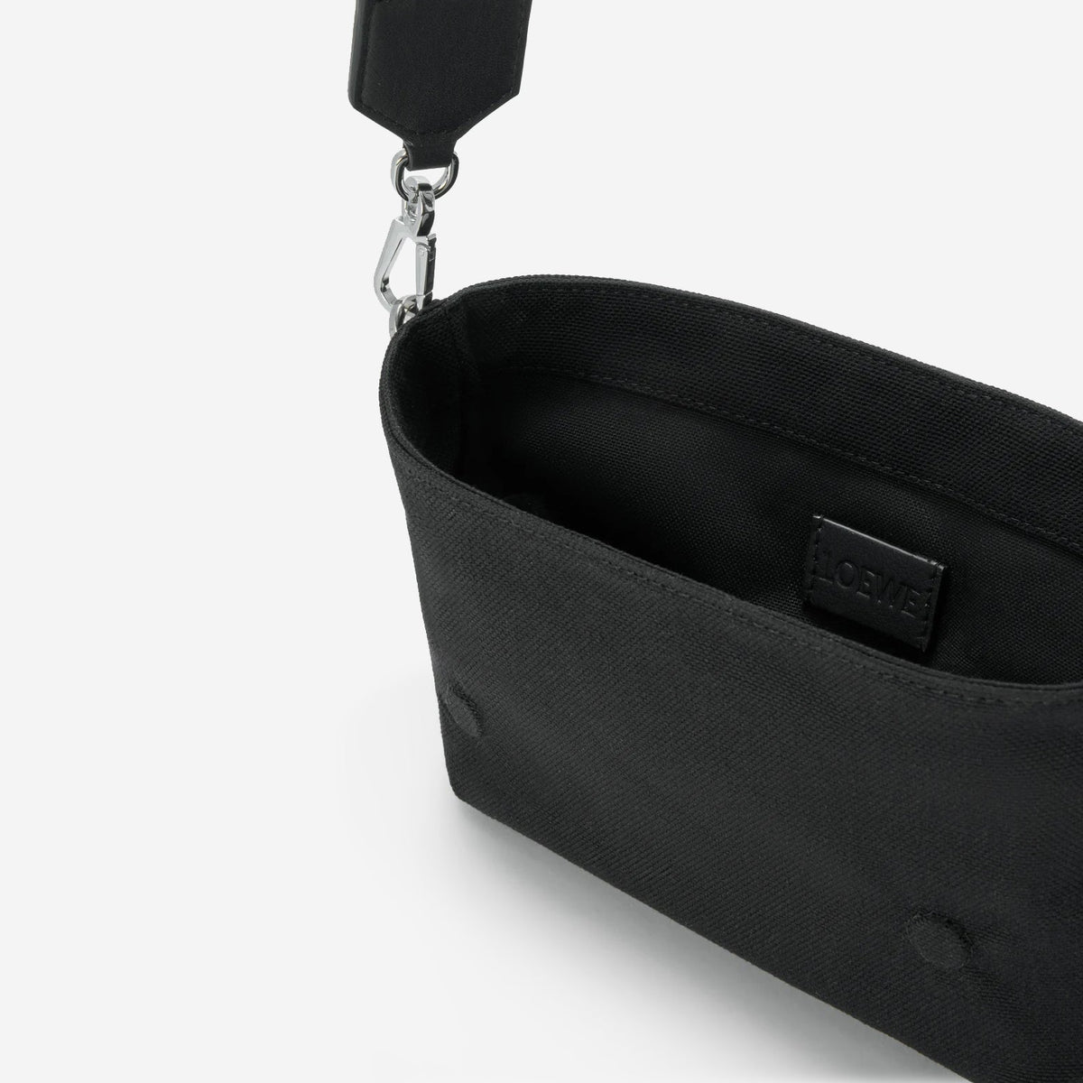 Loewe Mini Flex canvas and suede messenger bag
