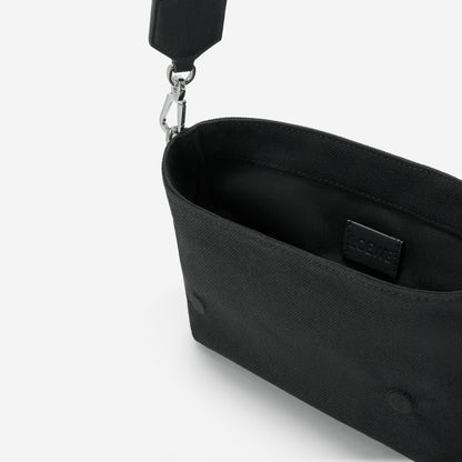 Loewe Mini Flex canvas and suede messenger bag