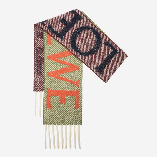 Loewe Alpaca And Wool Blend Scarf