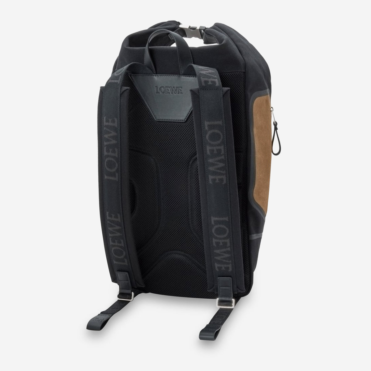 Loewe Canvas And Suede Flex Roll-Top Backpack