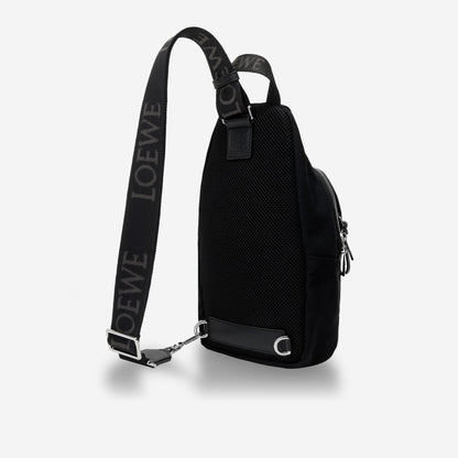Loewe Canvas And Suede Flex Sling Bag