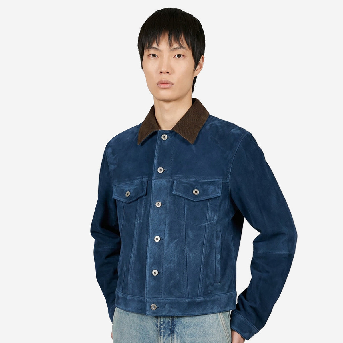 Loewe Suede Goat Skin Trucker Jacket