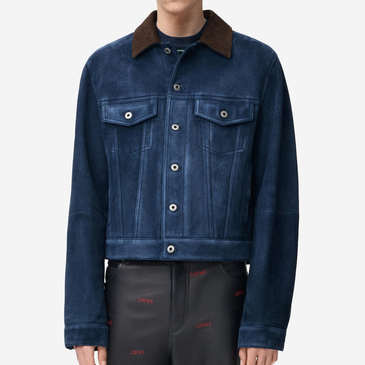 Loewe Suede Goat Skin Trucker Jacket