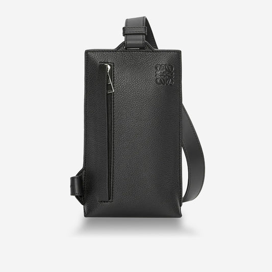 Loewe Essential Vertical T Pocket Grained Calfskin Bag