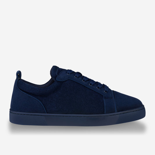 Christian Louboutin Louis Junior Veau Velours Zaffiro Sneaker