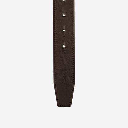 Christian Louboutin CL Logo Reversible Black And Cafe 35mm Belt