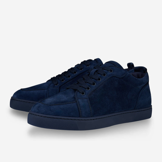 Christian Louboutin Rantulow Veau Velours Zaffiro Sneakers