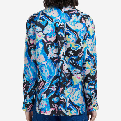 Marni Lucifer Print Silk Shirt