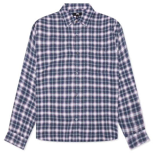 Matthew Plaid Shirt - Navy