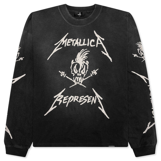 Metallica Garage Inc L/S T-Shirt - Stained Black