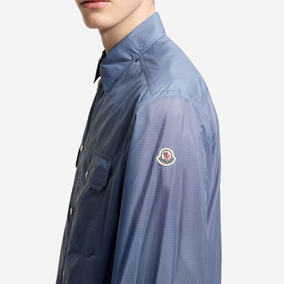 Moncler Logo Patch Long Sleeve Shirt