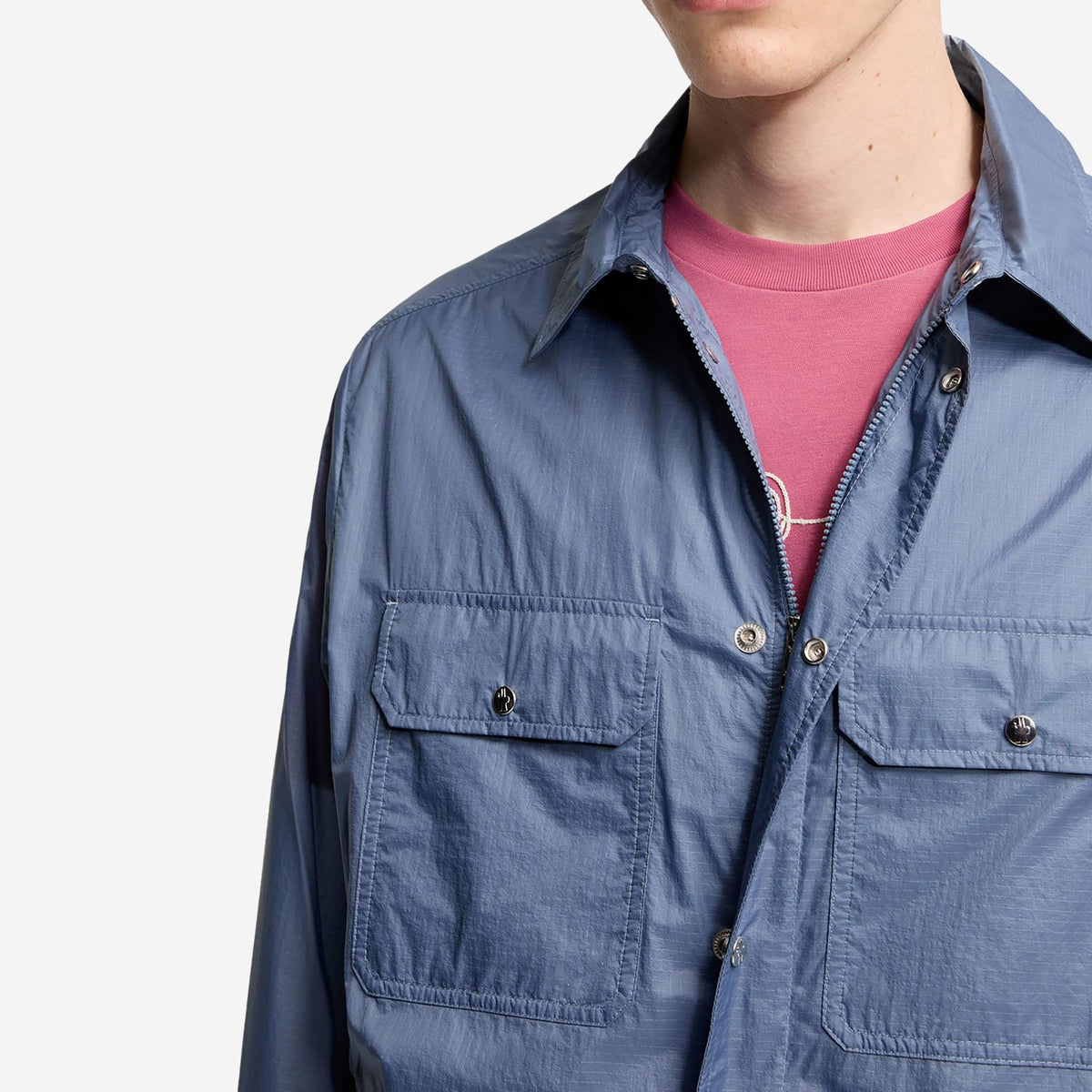 Moncler Logo Patch Long Sleeve Shirt