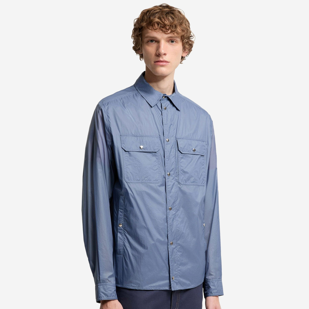 Moncler Logo Patch Long Sleeve Shirt