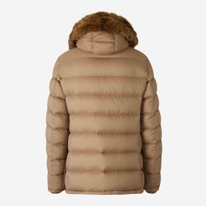 Moncler Clunye Fur Hooded Down Jacket