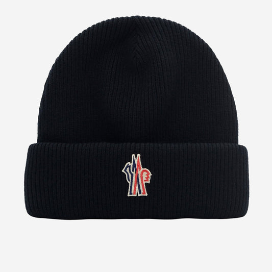 Moncler Grenoble Logo Wool Beanie