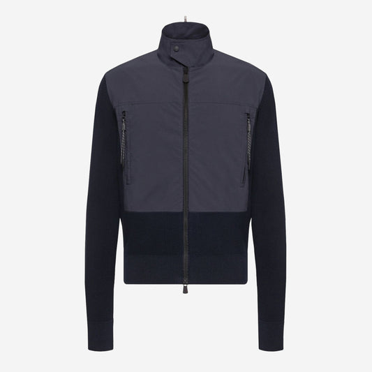 Moncler Grenoble Padded Zip-Up Cotton Cardigan