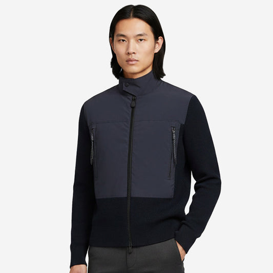 Moncler Grenoble Padded Zip-Up Cotton Cardigan