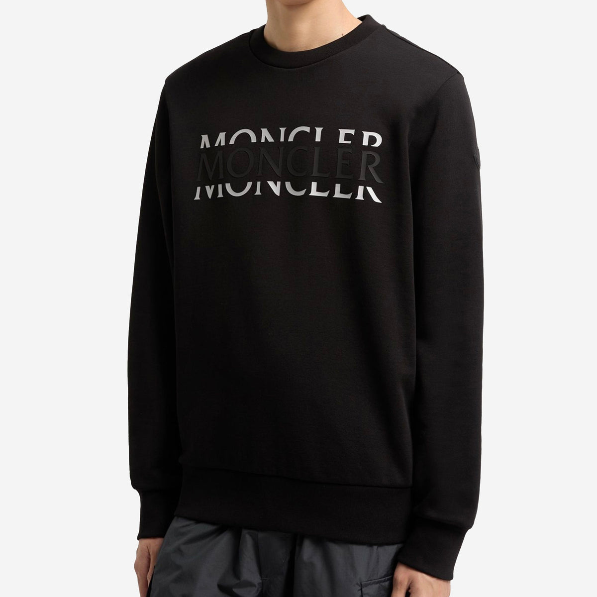 Moncler Logo Cotton Jersey Sweatshirt