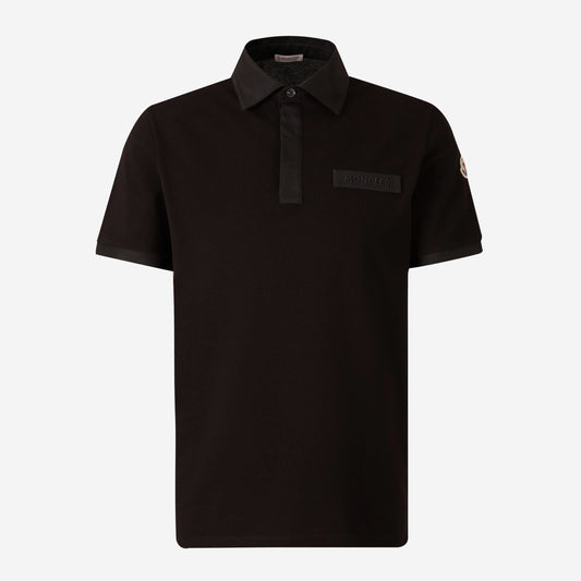 Moncler Stitched Logo Polo Shirt