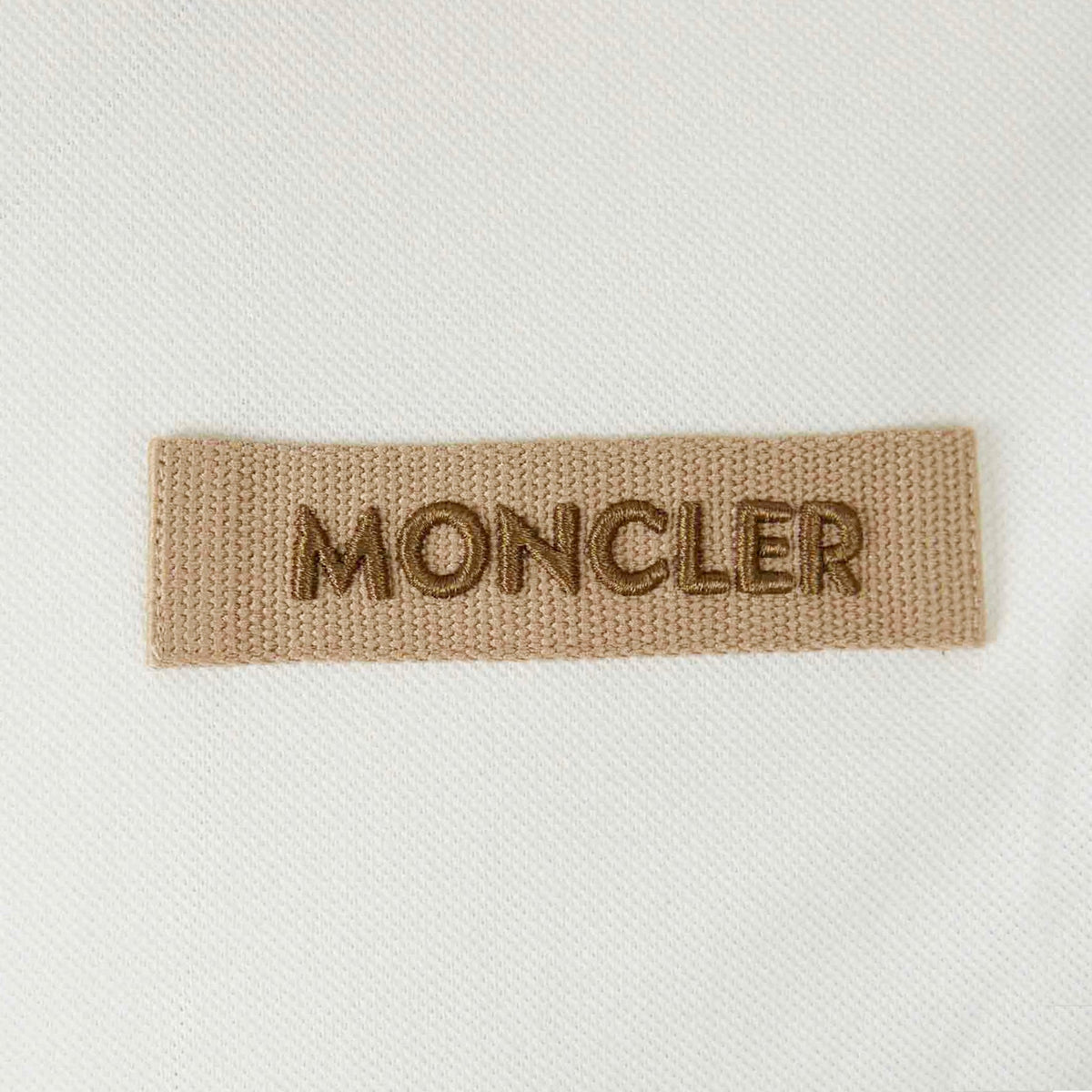 Moncler Stitched Logo Polo Shirt