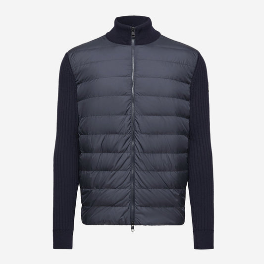 Moncler Padded Wool Zip-Up Cardigan