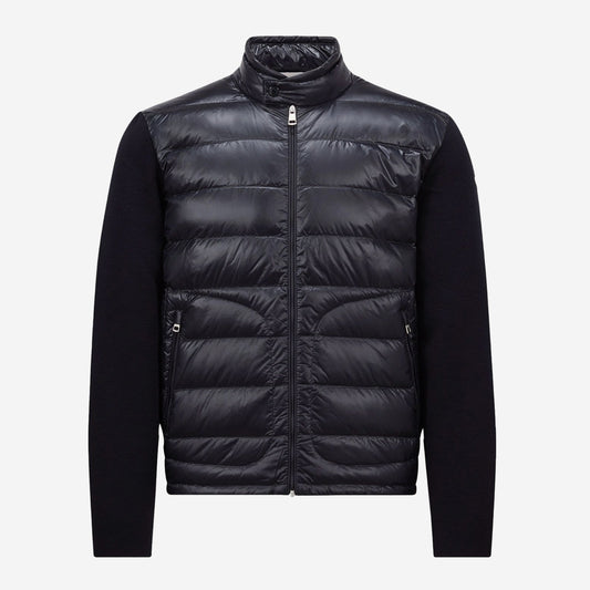 Moncler Padded Wool Zip-Up Cardigan