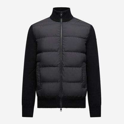 Moncler Padded Wool Zip-Up Cardigan