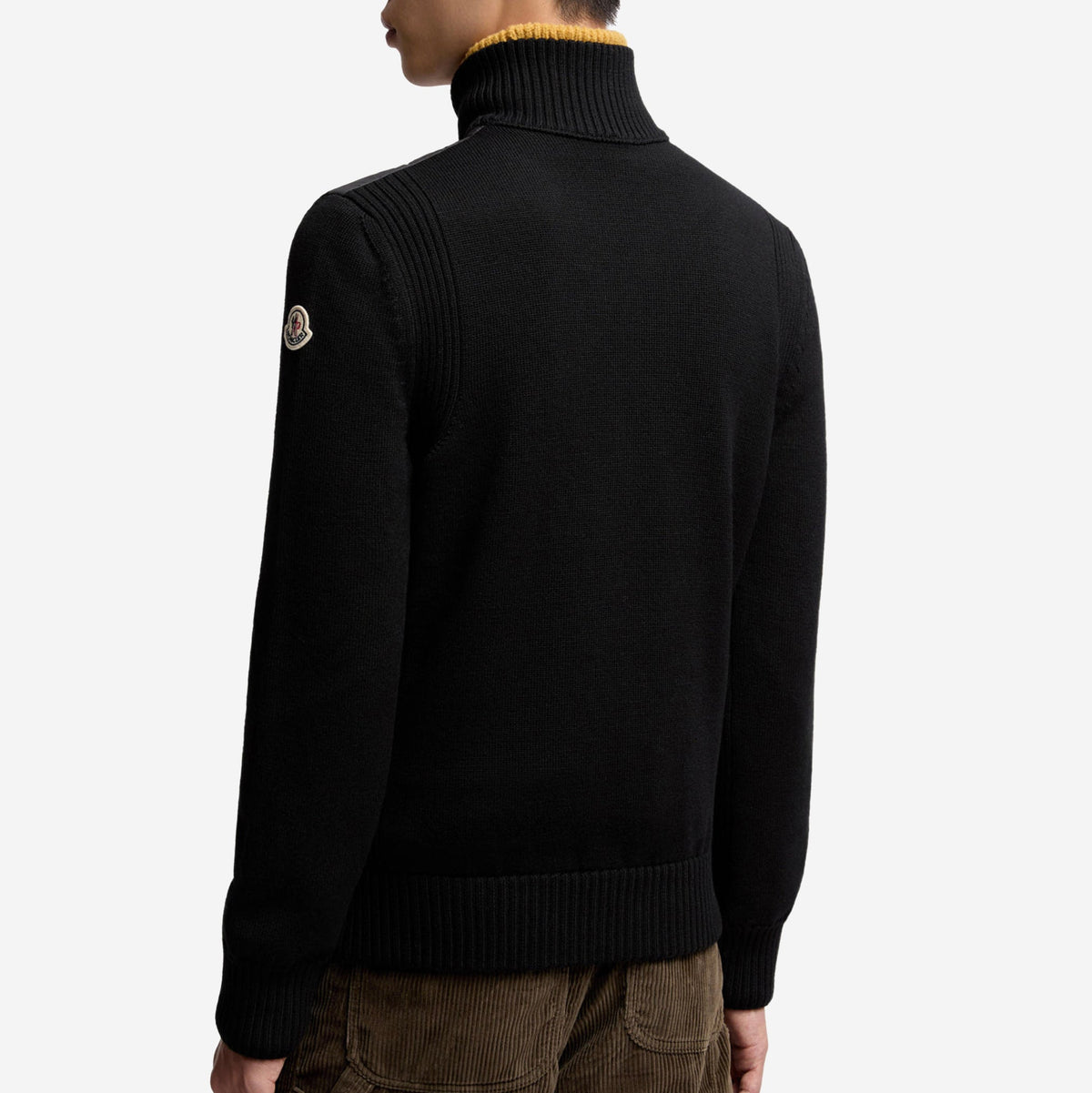 Moncler Padded Wool Zip-Up Cardigan