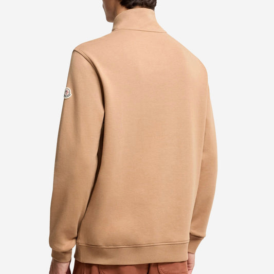 Moncler Embroidered Logo Polo Neck Sweatshirt