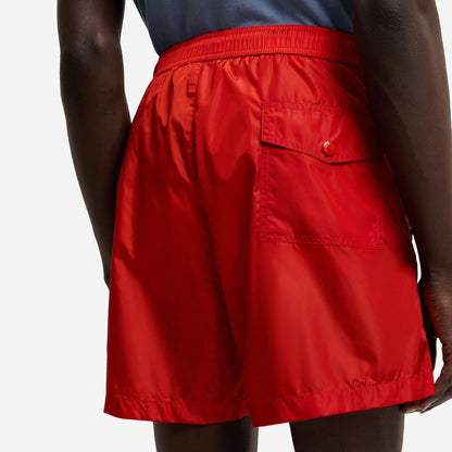 Moncler Zip Pocket Logo Patch Swim Shorts