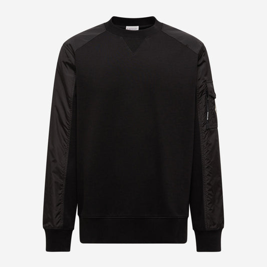 Moncler Cotton Blend Nylon Pocket Sweatshirt