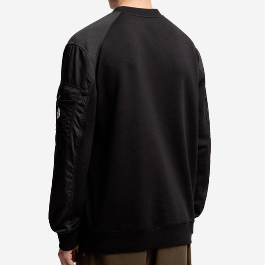 Moncler Cotton Blend Nylon Pocket Sweatshirt