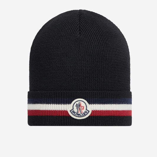 Moncler Tricolour Wool Beanie