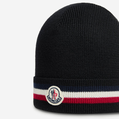Moncler Tricolour Wool Beanie