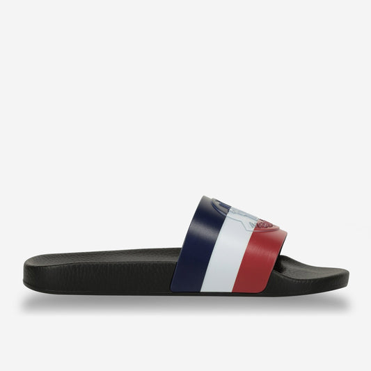 Moncler Basile Tri-Colour Rubber Sliders