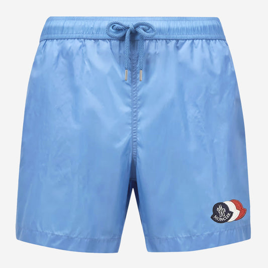 Moncler Logo Patch Swim Shorts