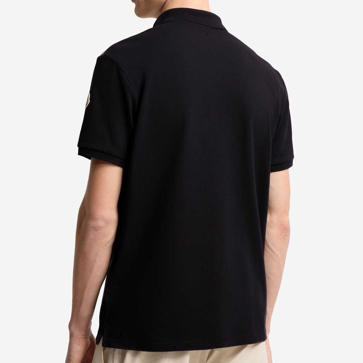 Moncler Tricolor-Trimmed Cotton Piquet Polo Shirt