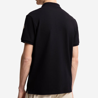 Moncler Tricolor-Trimmed Cotton Piquet Polo Shirt