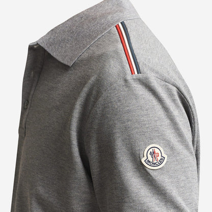 Moncler Tricolor-Trimmed Cotton Piquet Polo Shirt