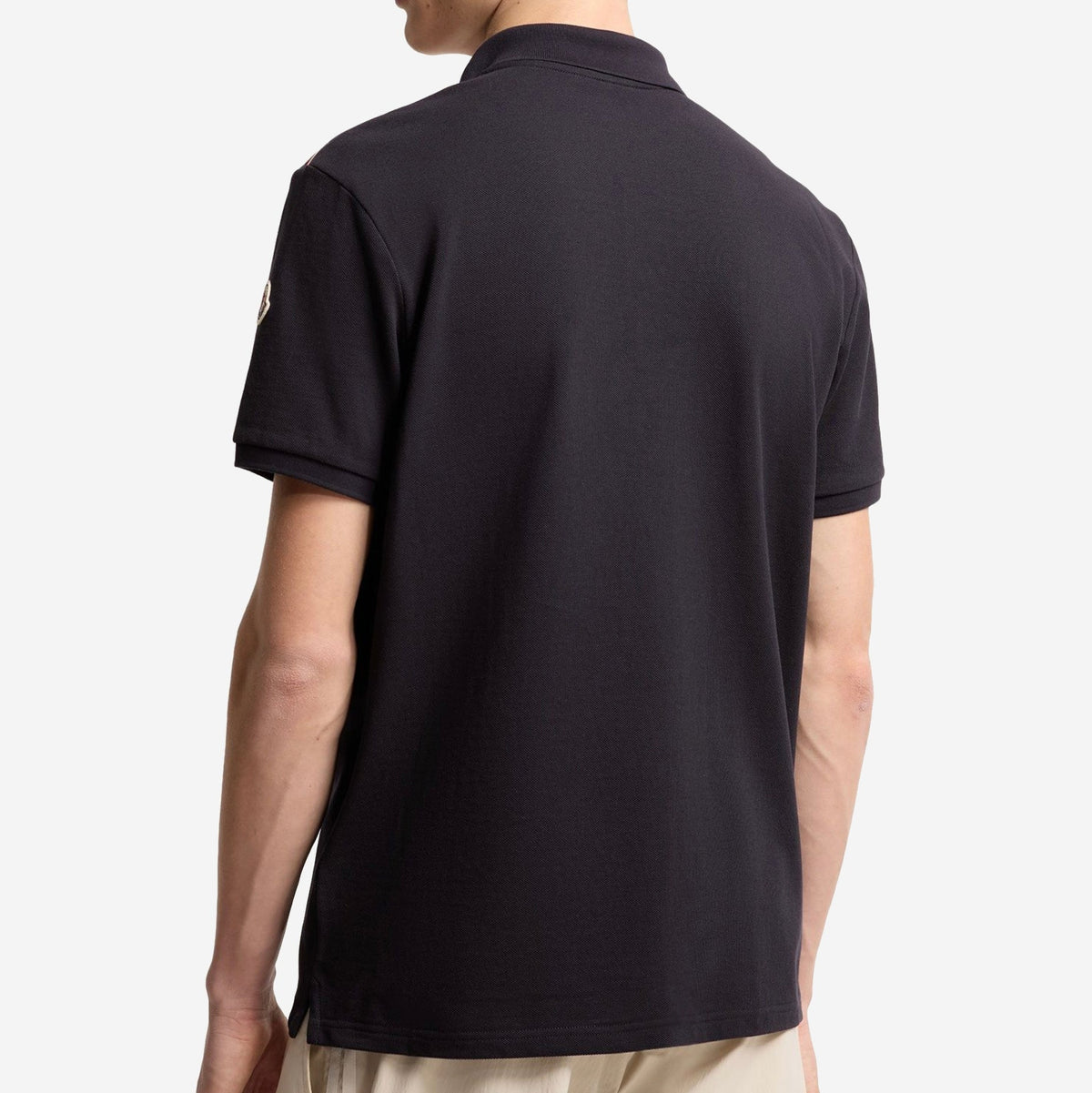 Moncler Tricolor-Trimmed Cotton Piquet Polo Shirt