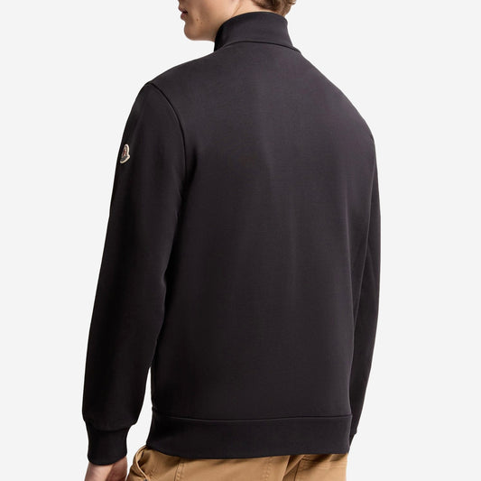 Moncler Tricolour-Trimmed Cotton Zip-Up Sweatshirt