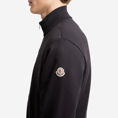 Moncler Tricolour-Trimmed Cotton Zip-Up Sweatshirt