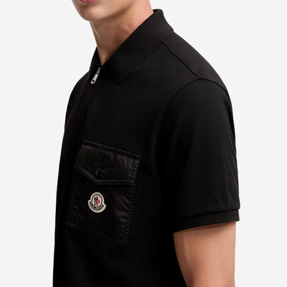 Moncler Cotton Piquet Pocket Polo Shirt