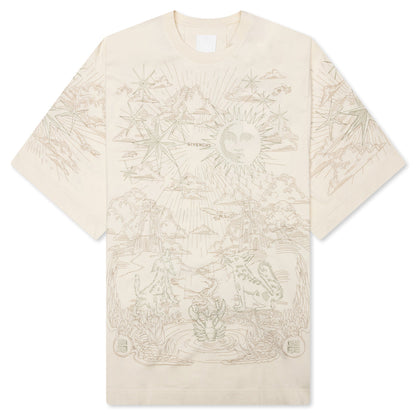 Tarot Print T-Shirt - Ivory